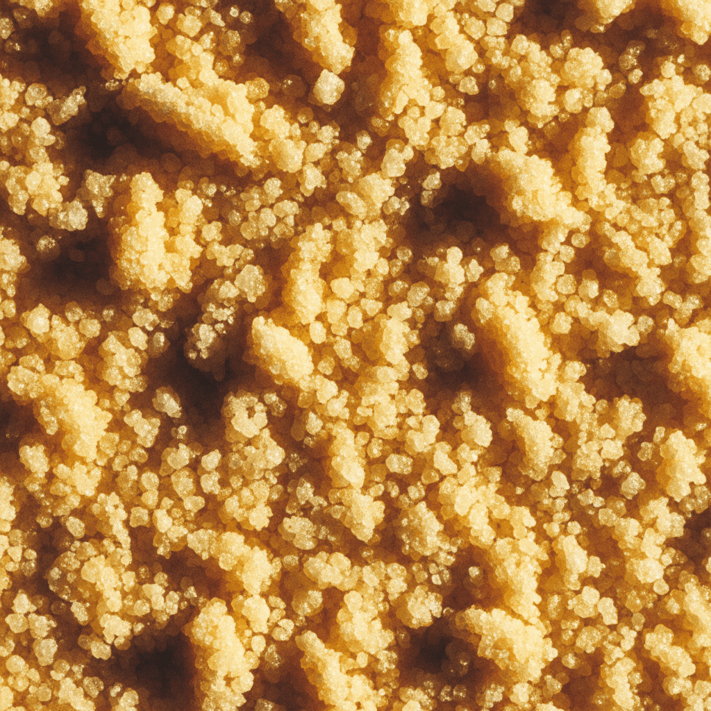 Pure crystallized lemon powder texture